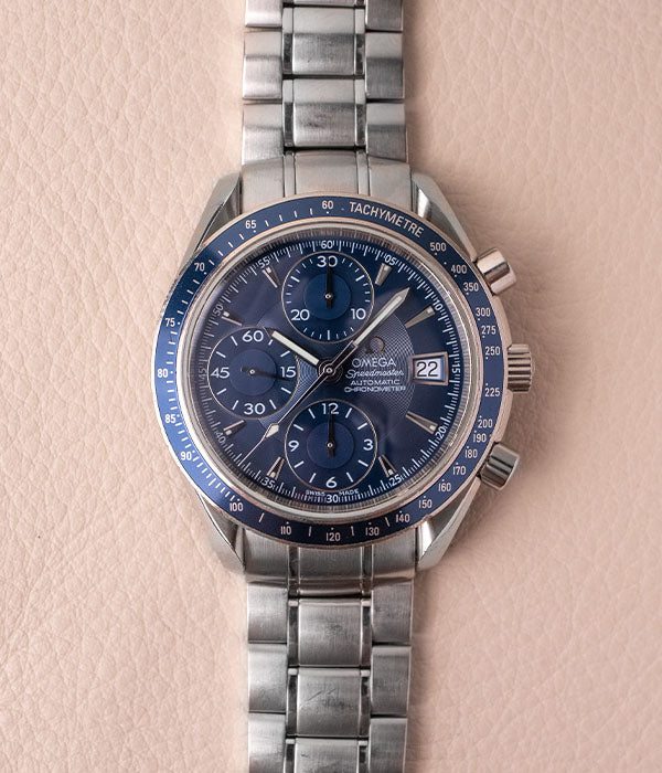 Omega Speedmaster Date 3212.80 Blue Dial – Belmont Watches