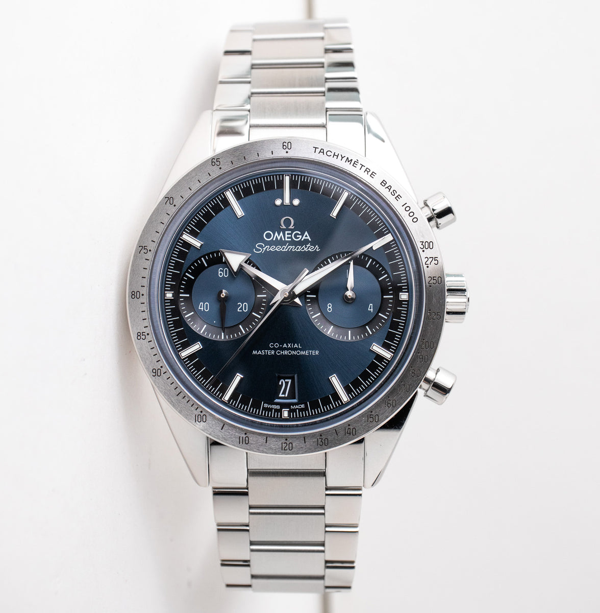 Omega speedmaster 57 online blue dial