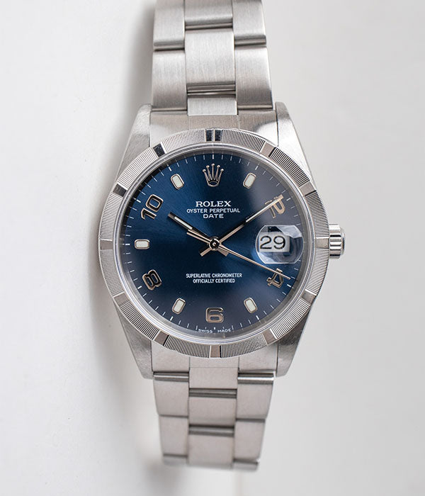 Rolex Date 15210 Blue Arabic – Belmont Watches