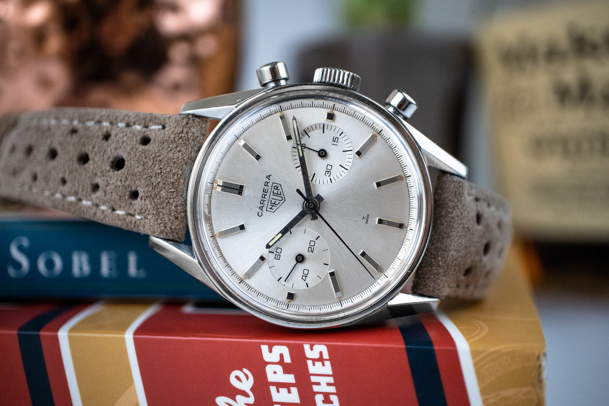 Pre Owned 1966 Heuer Carrera 45 Chronograph 3647S Belmont Watches