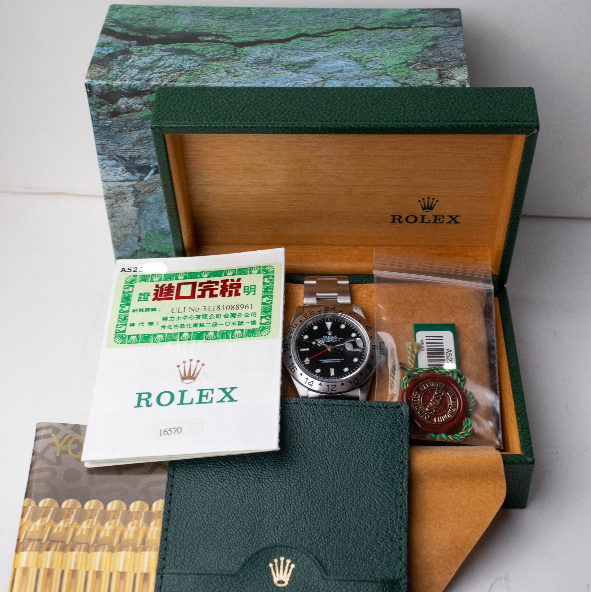 1999 Rolex Explorer II 16570 Black