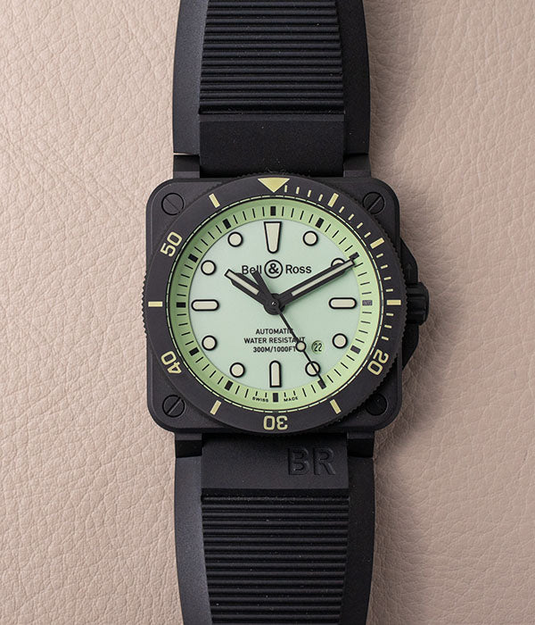 Bell Ross Br 03 92 Diver Full Lume BR0392 D C5 CE SRB