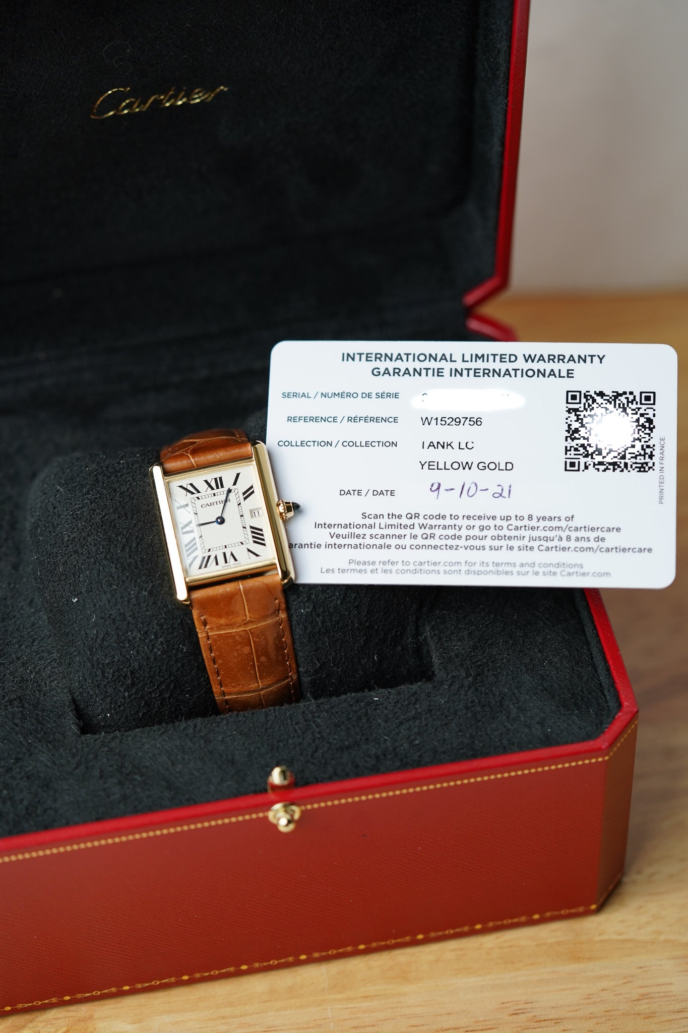 Cartier Tank Louis 18k W1529756