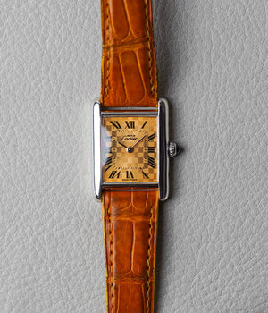 Cartier Tank Must de Cartier Small Mosiac Checkerboard Orange 2416