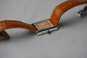 Cartier Tank Must de Cartier Small Mosiac Checkerboard Orange 2416