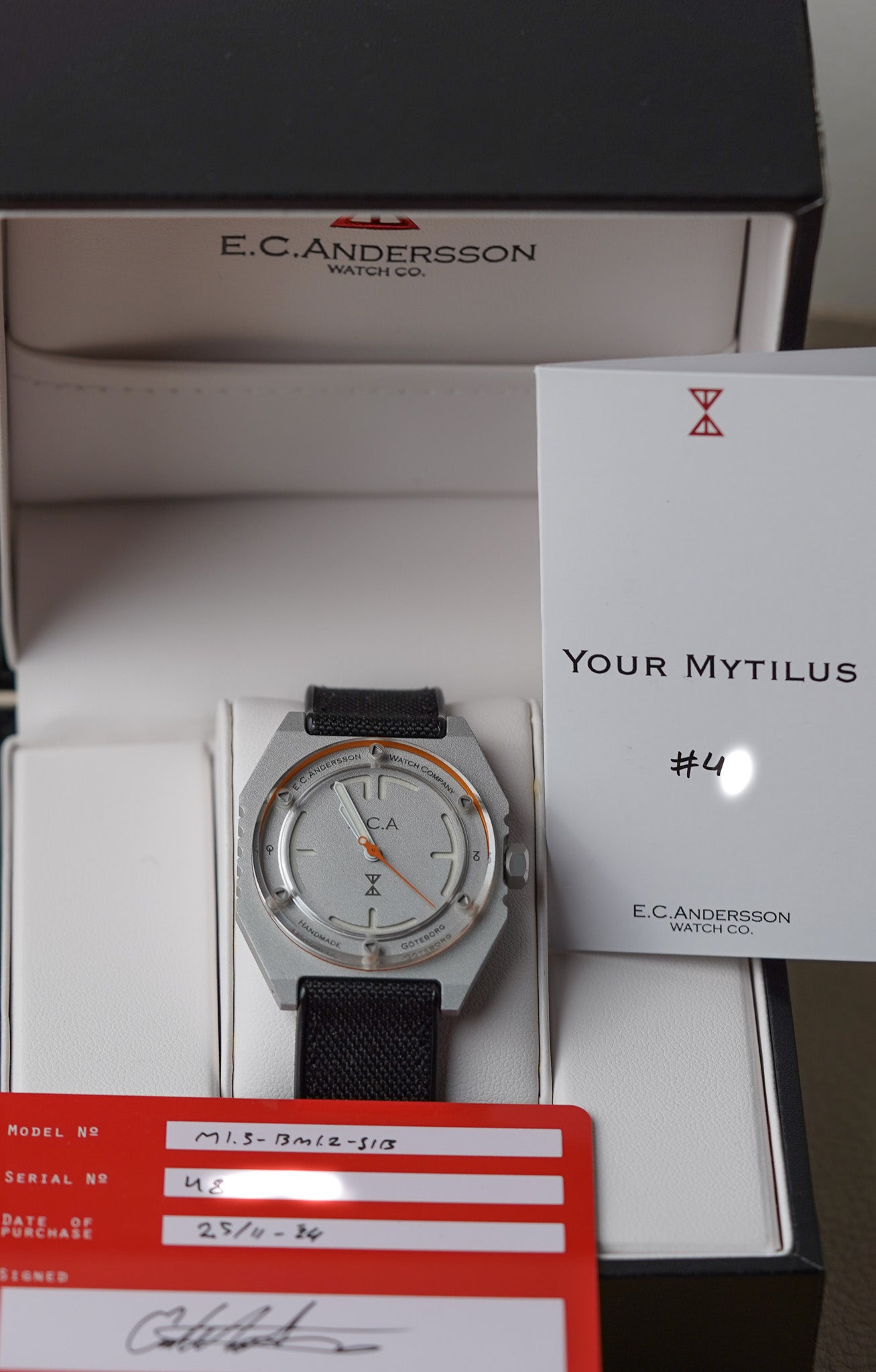 E.C Andersson Watch Mytilus Bare Metal