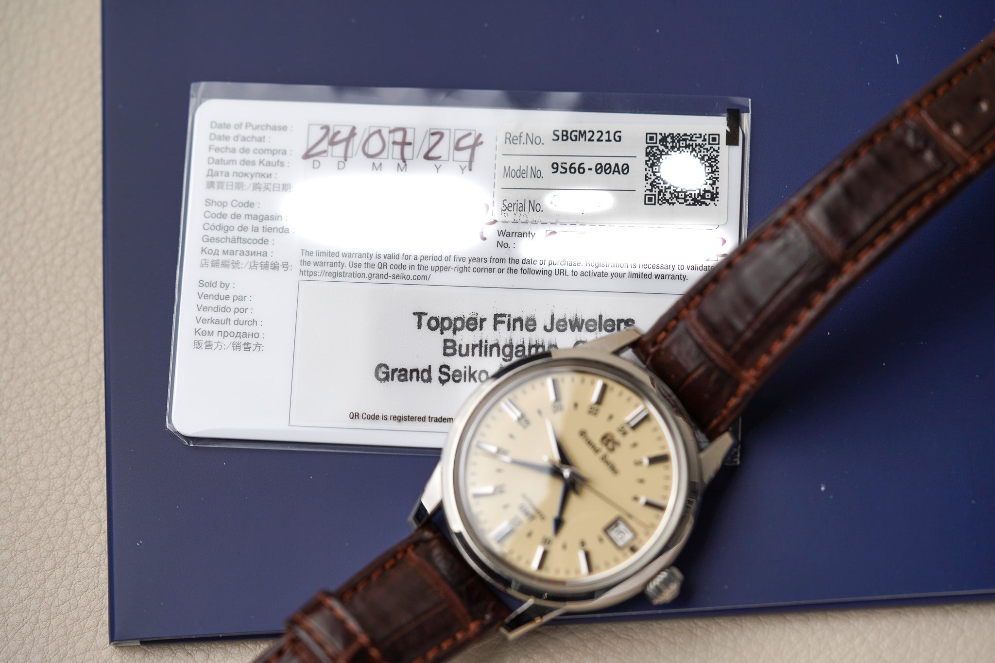 Grand Seiko GMT SBGM221