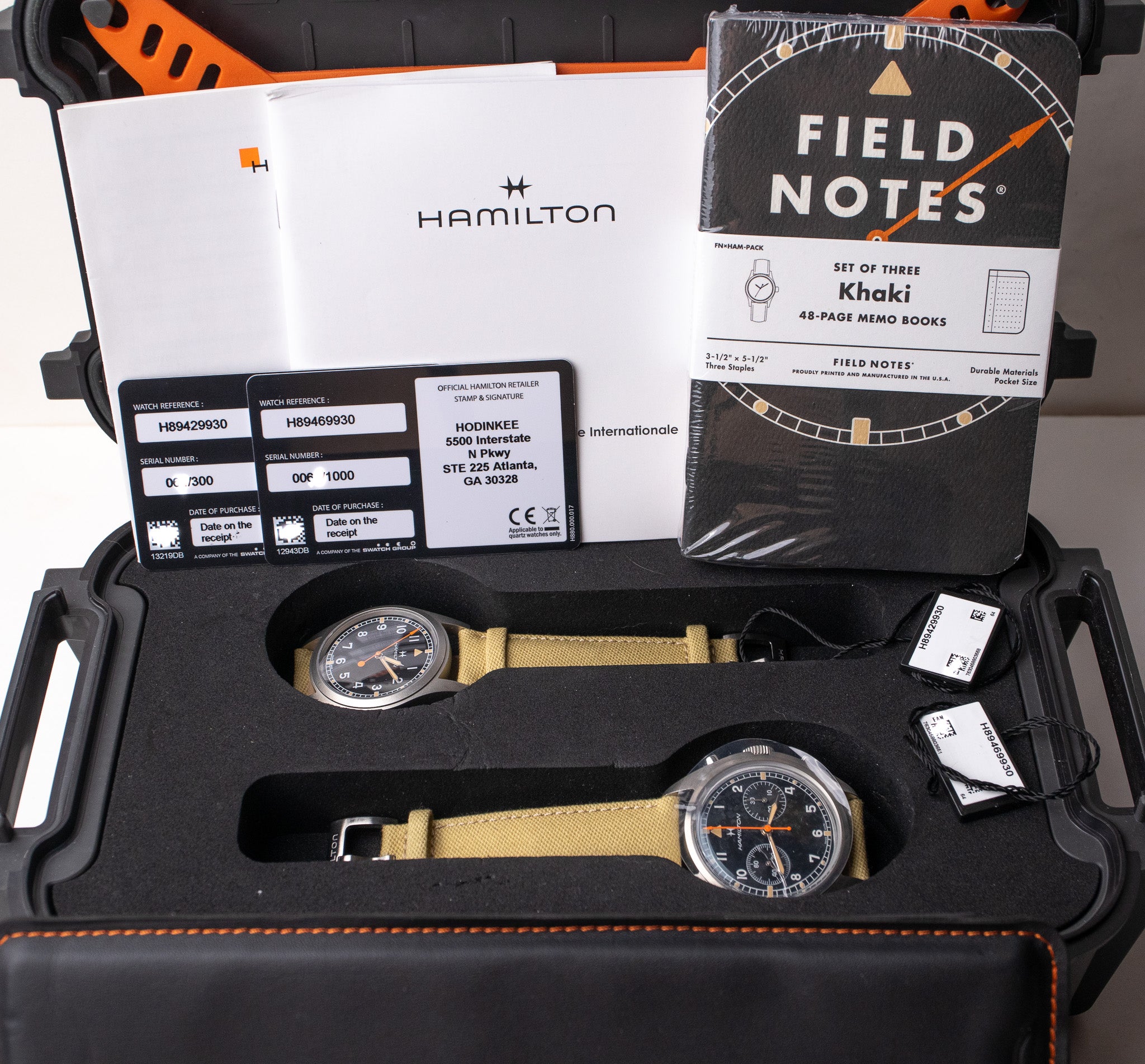 Hamilton X Hodinkee Khaki Limited Edition Set - Field & Pilot Pioneer