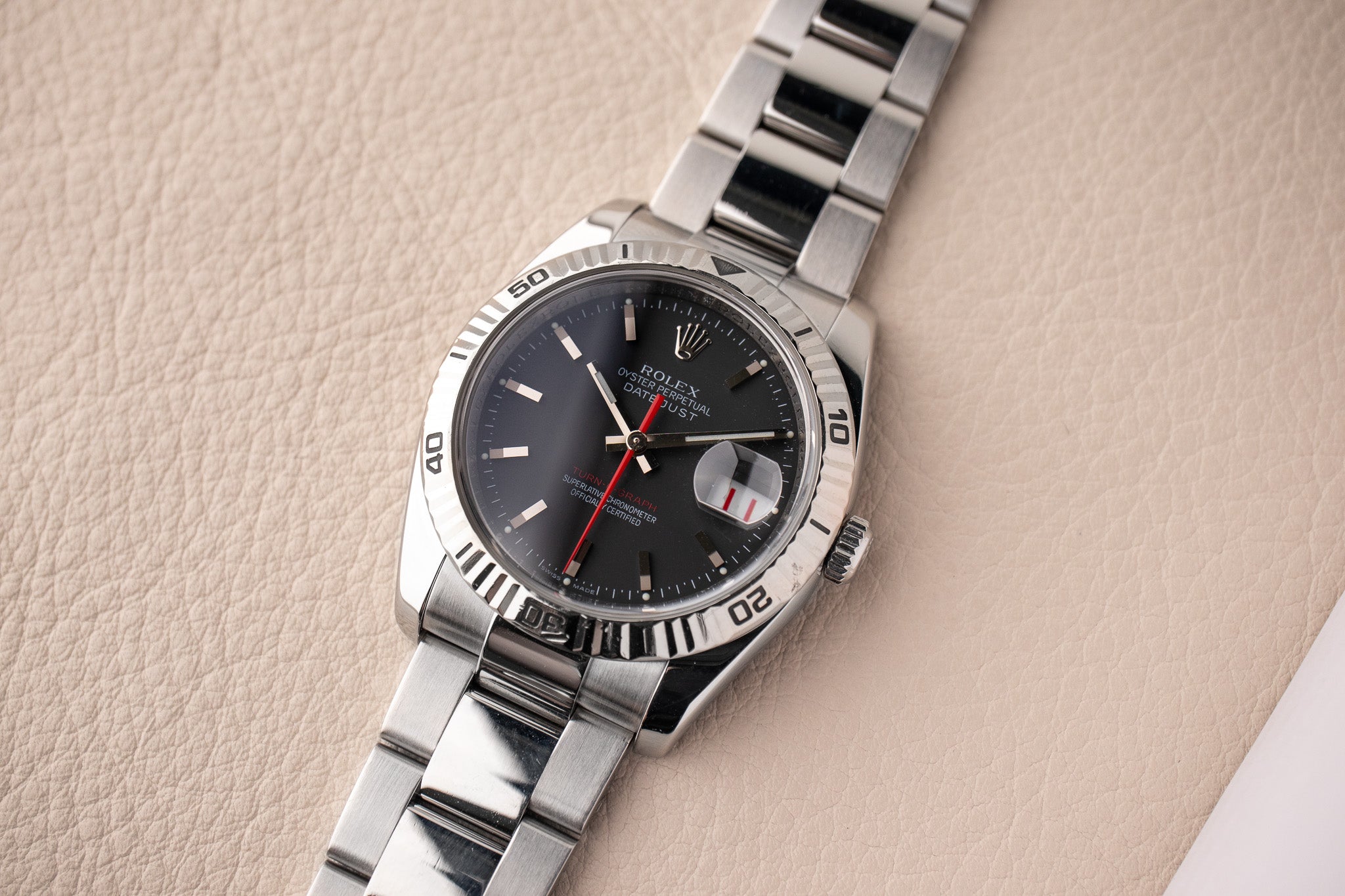 Rolex Datejust Turn-O-Graph 116264 Charcoal