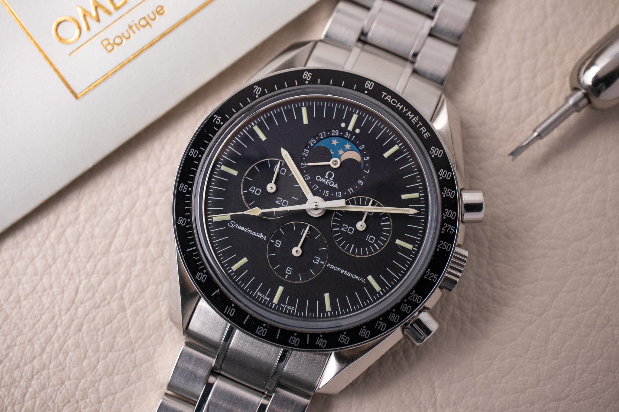 Omega Speedmaster Moonphase 3576.50 Belmont Watches