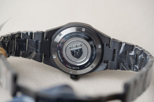 Nivada Grenchen F77 Black Ceramic Lapis Lazuli 68022A77