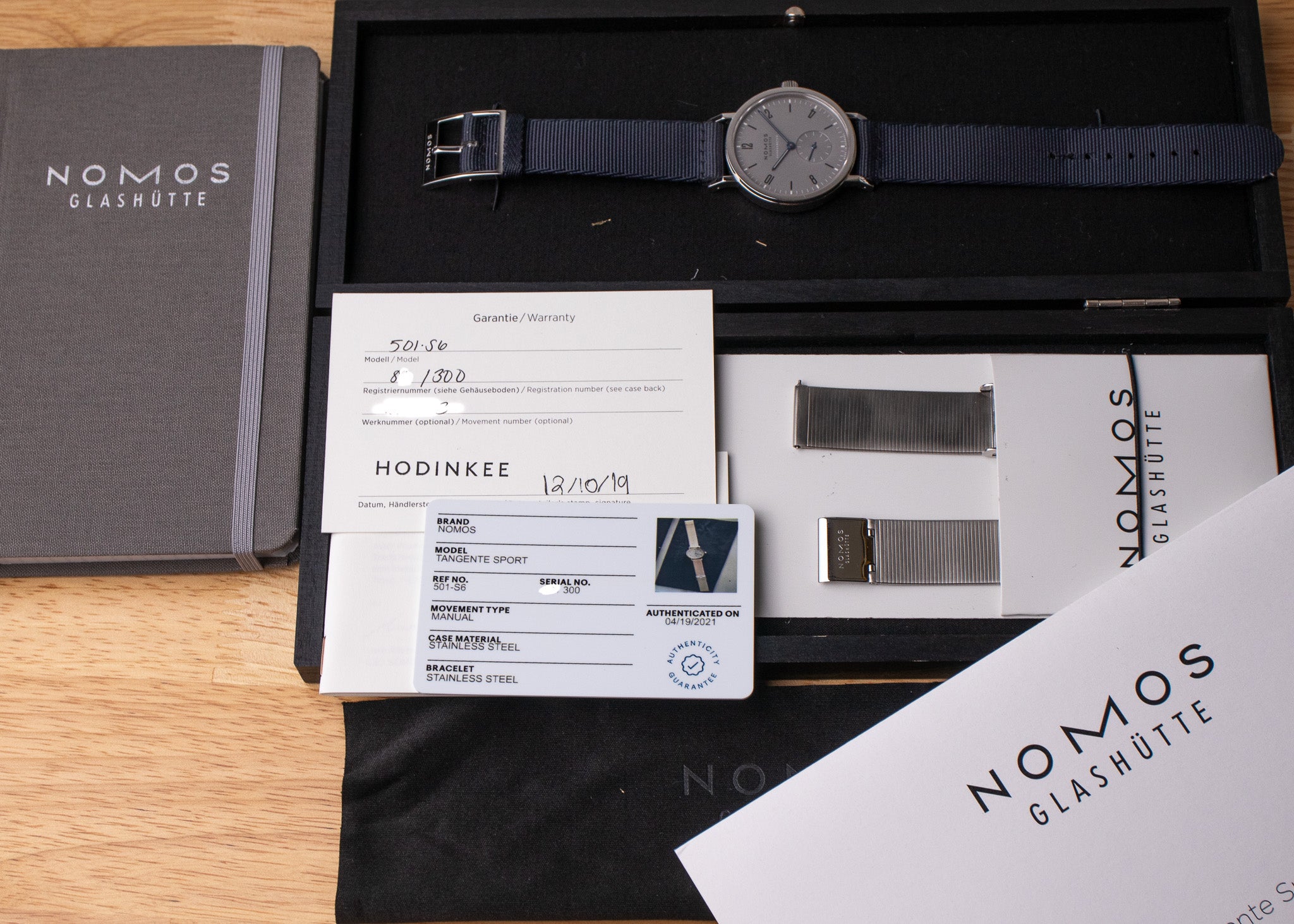 Nomos Glashütte Tangente Sport Limited Edition For HODINKEE 501.S6