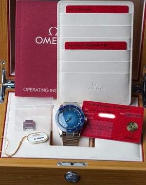 Omega Seamaster 300 Summer Blue 41mm 234.30.41.21.03.002 75th Anniversary