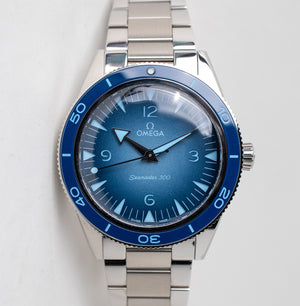 Omega Seamaster 300 Summer Blue 41mm 234.30.41.21.03.002 75th Anniversary