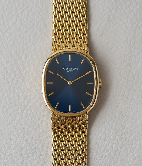 Patek Philippe Ellipse 3848/008 Yellow Gold Blue Dial