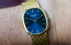 Patek Philippe Ellipse 3848/008 Yellow Gold Blue Dial