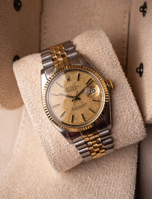 Rolex Datejust 16013 TT Champagne Linen dial