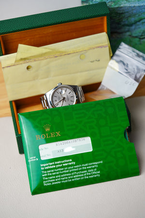 Rolex Datejust 16200 Silver Dial