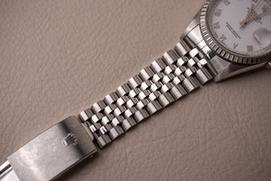 Rolex Datejust 16220 "Skinny Roman" White Dial