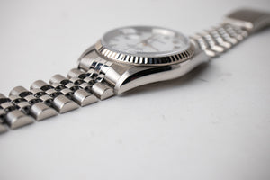 Rolex Datejust 16234 White "Skinny Roman" Dial