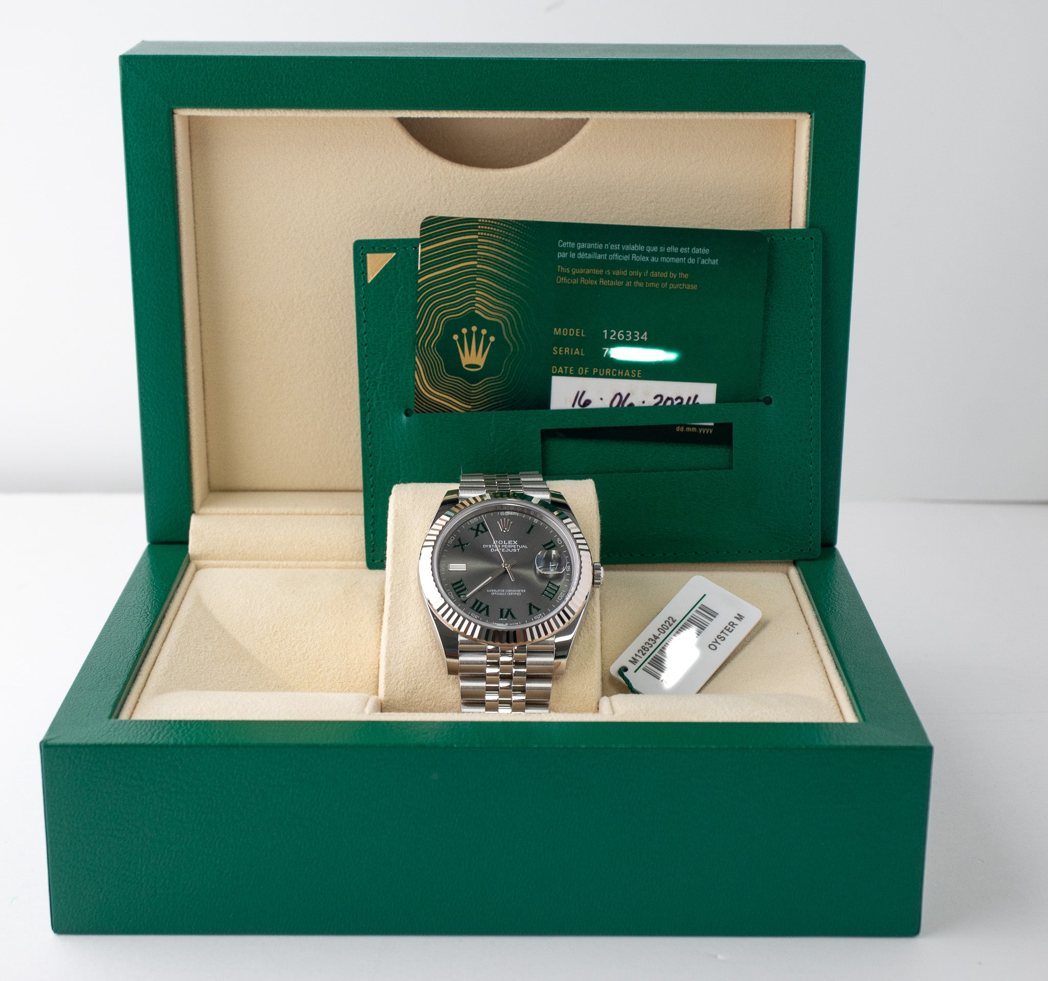 Rolex Datejust 41 Wimbledon 126334