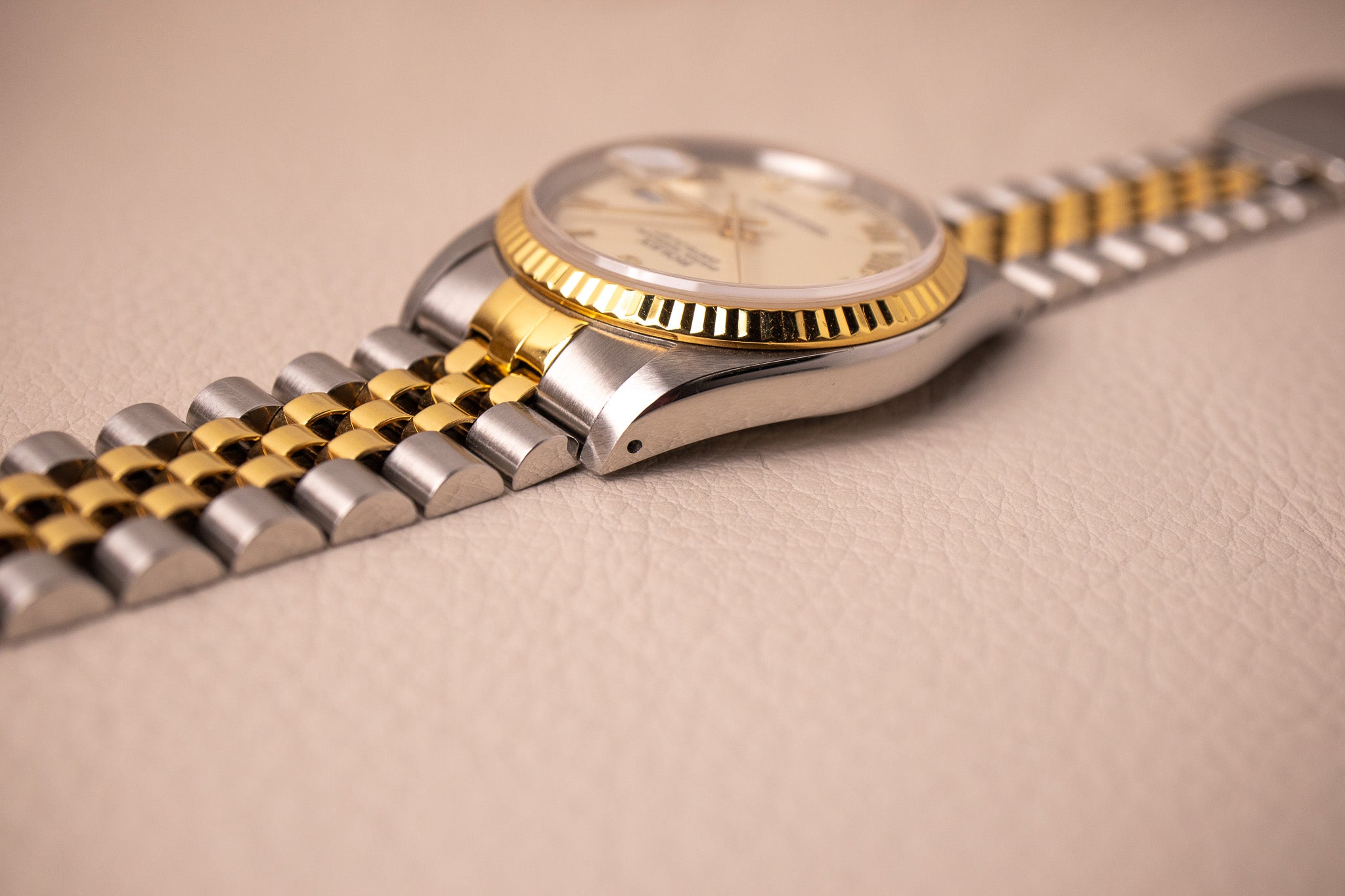 Rolex Datejust Ivory Roman Dial 16233