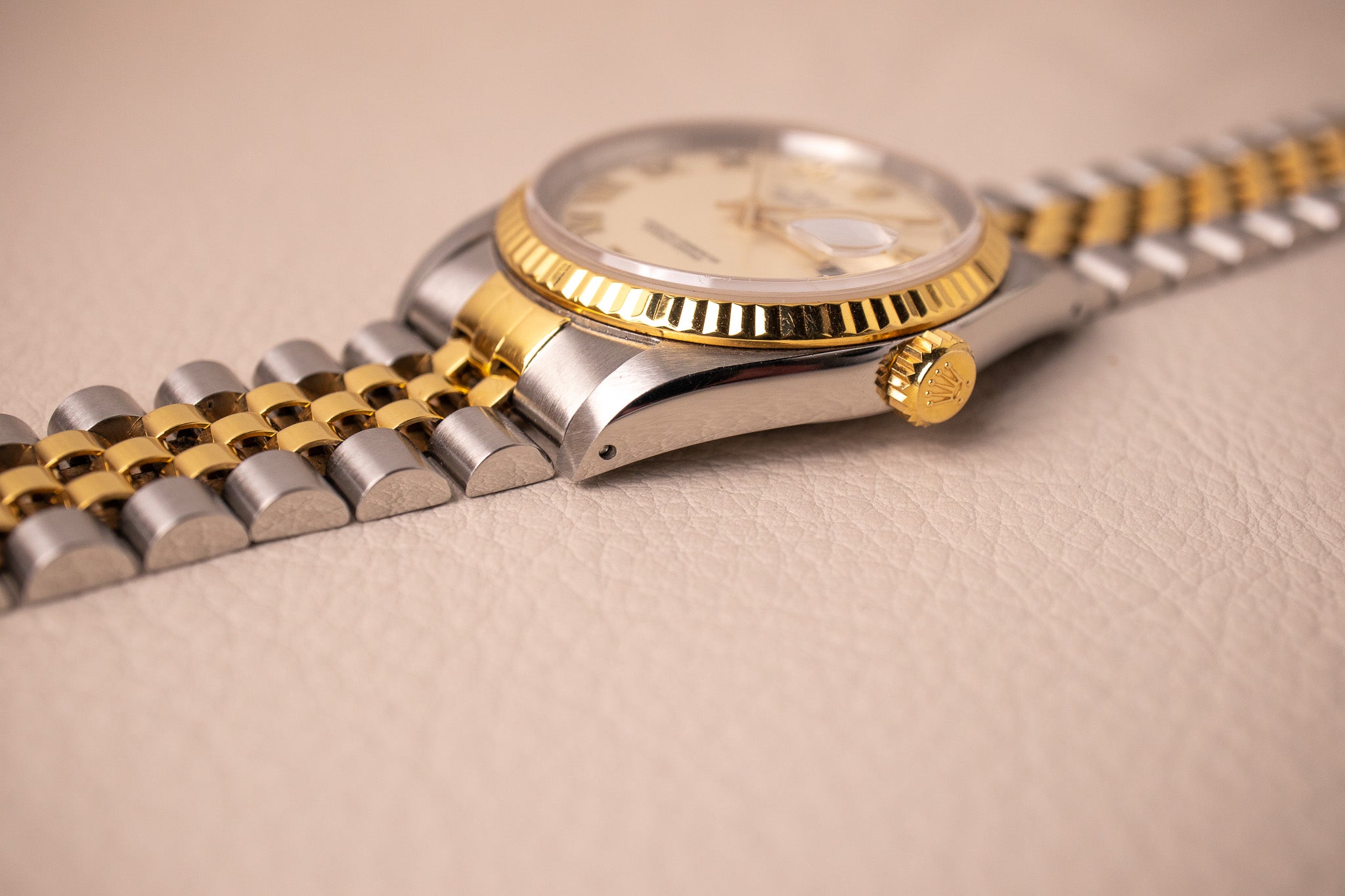 Rolex Datejust Ivory Roman Dial 16233