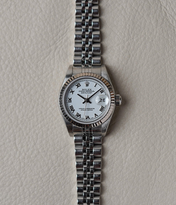 Rolex Datejust Ladies White Roman Dial 79174