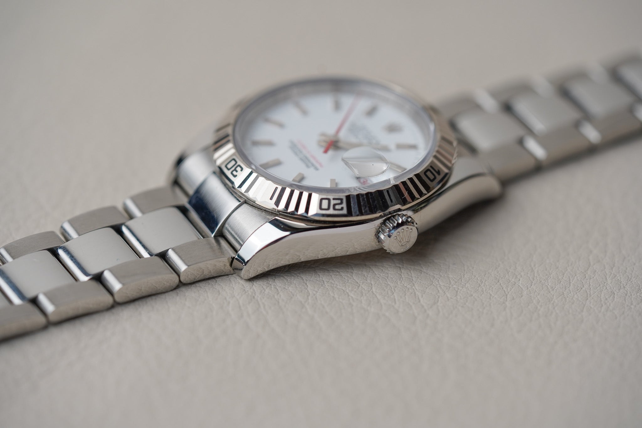 Rolex Datejust Turn-O-Graph 116264 White Dial