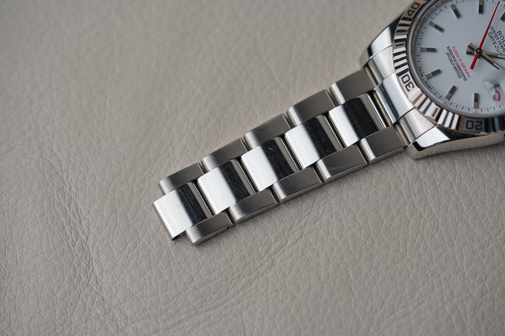 Rolex Datejust Turn-O-Graph 116264 White Dial