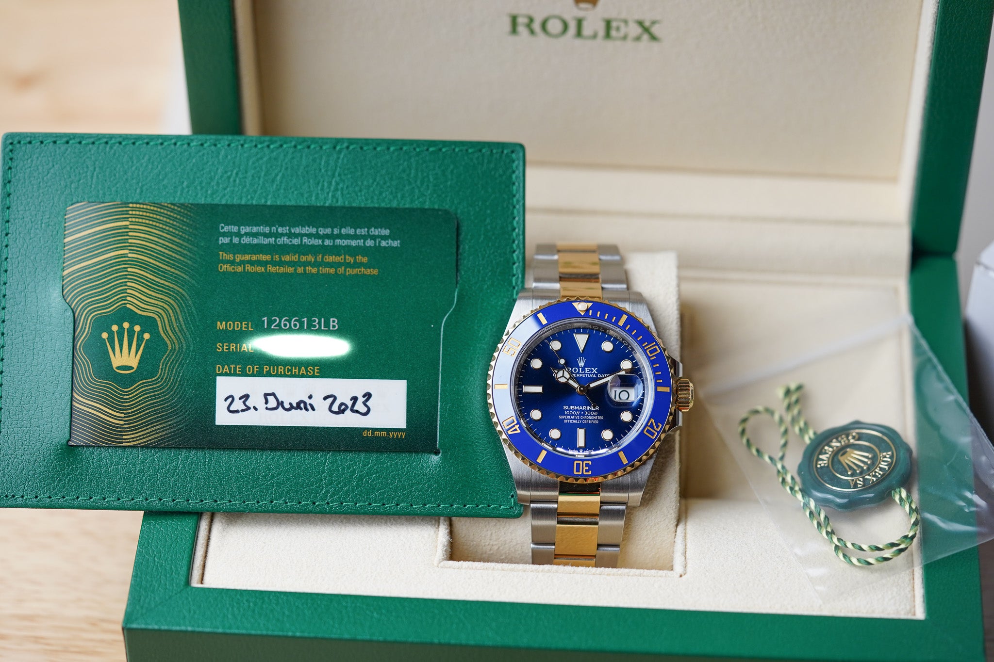 Rolex Submariner 126613LB "Bluesy"