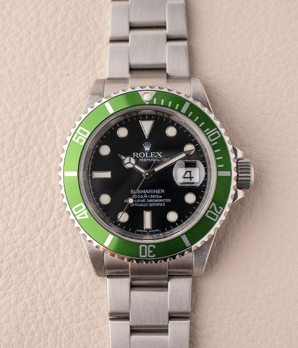 Rolex Submariner 16610LV 'Kermit' Engraved