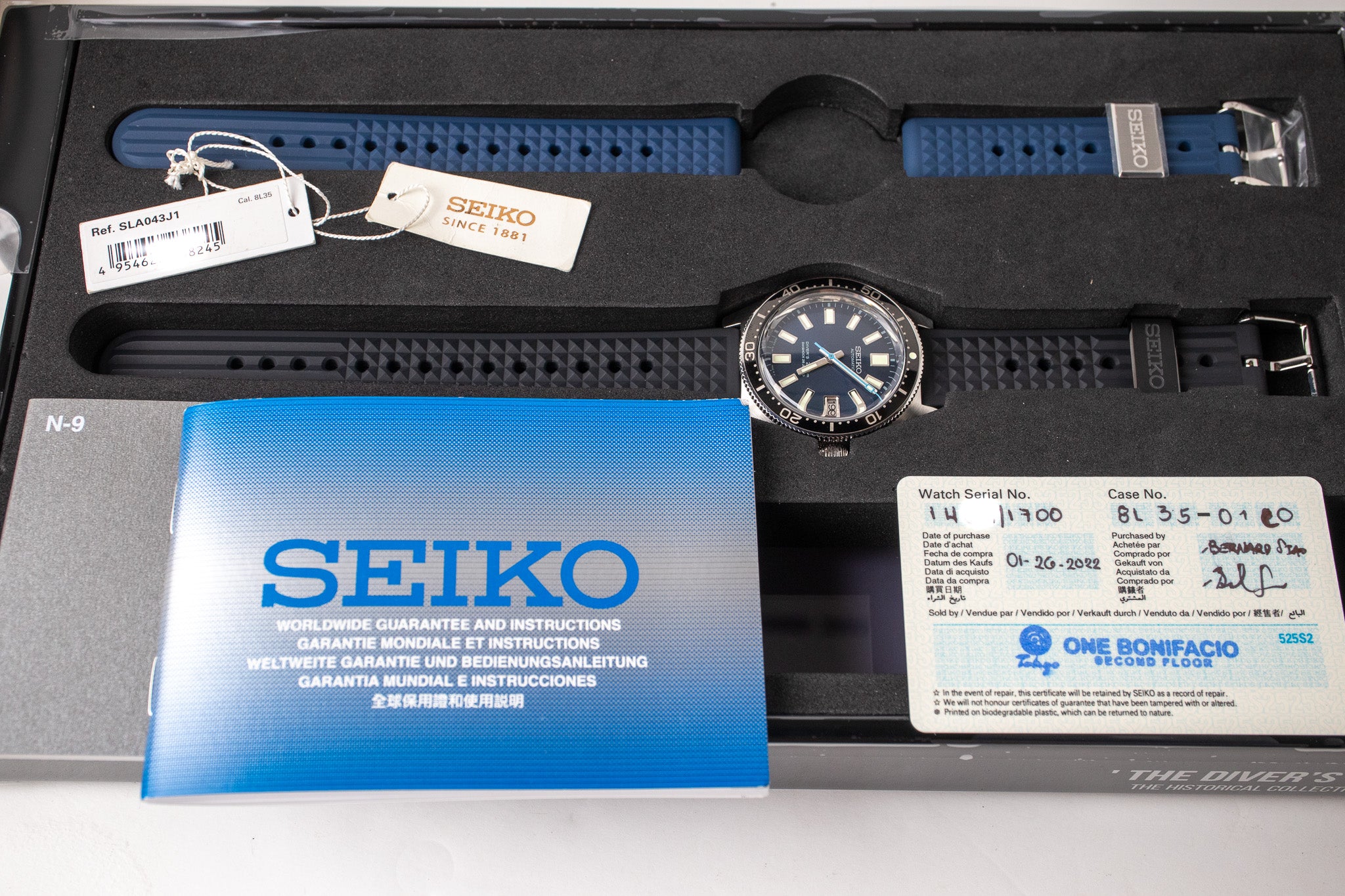 Seiko Prospex SLA043 62MAS 55th Anniversary