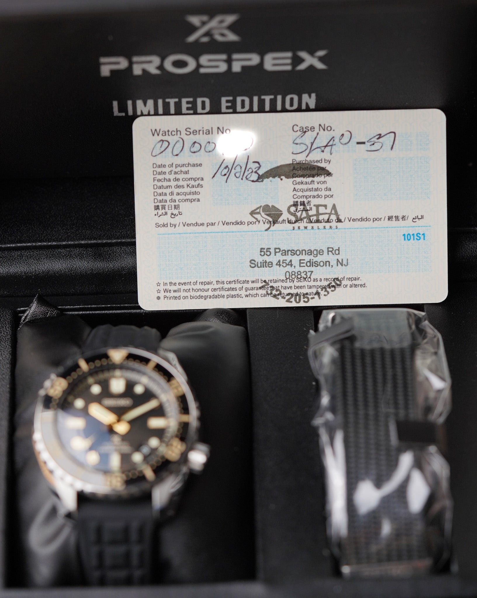 Seiko Prospex Save the Ocean Diver SLA057