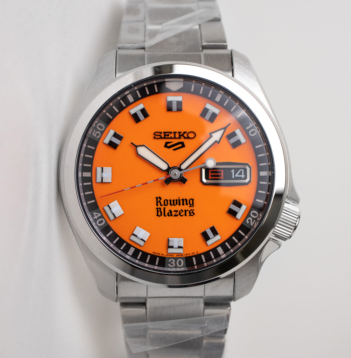 Seiko Rowing Blazers X Seiko 5 Orange – Belmont Watches